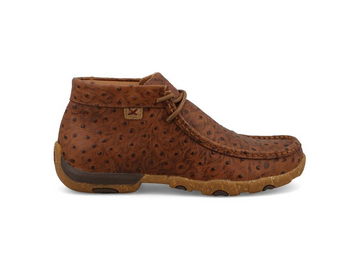SALE Twisted X® Ladies' Cognac Ostrich Print Chukka Driving Mocs