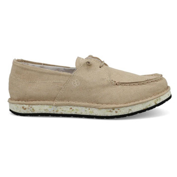 Twisted X® Ladies' Circular Project™ Cream Linen Boat Shoes Twisted X® Ladies' Circular Project™ Cream Linen Boat Shoes