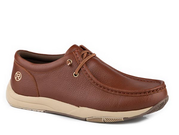 SALE Roper® Men's Brown Leather Low Chukka Lace Up Shoes