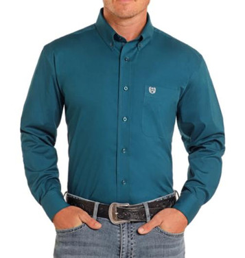 Panhandle® Men's L/S Solid Poplin Button Shirt - Choose Color