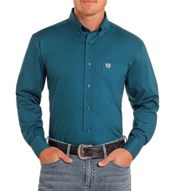 Panhandle® Men's Big/Tall L/S Solid Poplin Button Shirt - Choose Color