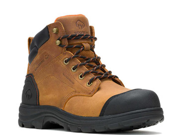 Wolverine® Men's Tan Carlsbad Cap-Toe 6" Lace-Up WP Steel Toe Work Boots Wolverine® Men's Tan Carlsbad Cap-Toe 6" Lace-Up WP Steel Toe Work Boots
