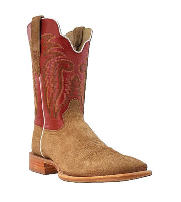 R. Watson® Men's Straw Roughout/Red 11" Square Toe Boots R. Watson® Men's Straw Roughout/Red 11" Square Toe Boots