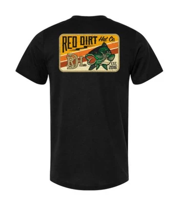 SALE Red Dirt Hat Co® Men's S/S Black Bass Lightning T-Shirt