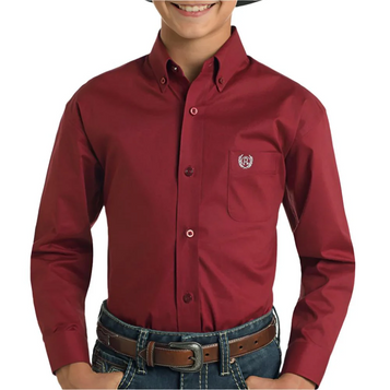 SALE Panhandle® Boys' L/S Solid Button Shirt - Choose Color