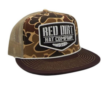 Red Dirt Hat Co® Old Skool Duck Camo Flat Bill Cap Red Dirt Hat Co® Old Skool Duck Camo Flat Bill Cap