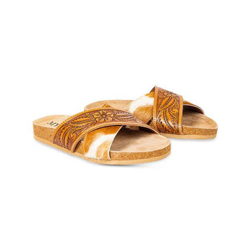 極美品 yello Grace sandals Sサイズ 完売品 Myra® Ladies' Gracie Warm Caramel Hand-Tooled Sandals