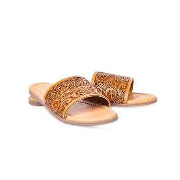 Myra® Ladies' Willa Sunflower Hand-Tooled Sandals