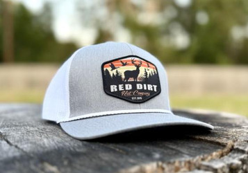Red Dirt Hat Co® Grey/White Open Season Rope Trucker Cap Red Dirt Hat Co® Grey/White Open Season Rope Trucker Cap