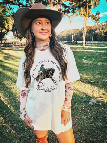 Cracker & Cur® Unisex S/S Ivory Perseverance T-Shirt