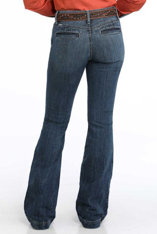SALE Cinch® Ladies' Lynden Dark Stone Slim Trouser Jeans