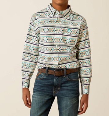 Ariat® Boys' L/S Aztec Print Judge Classic Button Shirt Ariat® Boys' L/S Aztec Print Judge Classic Button Shirt