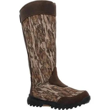 SALE Rocky® Youth Mossy Oak Bottomland Spike WP Snake Boots