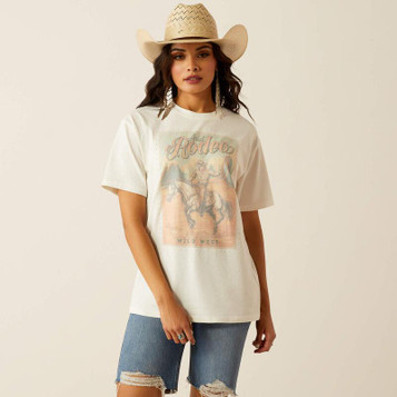 SALE Ariat® Ladies' S/S Cream Rodeo T-Shirt