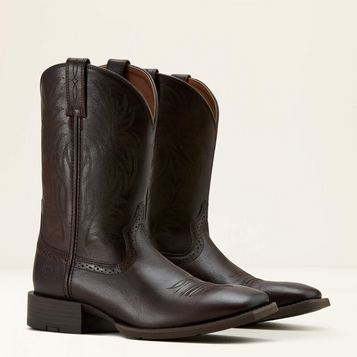 SALE Ariat® Men's Burnished Chocolate Sport Wide Square Toe Boots
