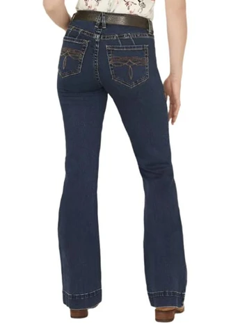 SALE Rock & Roll Denim® Ladies' MR Boot Stitched Trouser Jeans