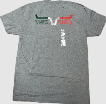 Kimes Ranch® Men's S/S Heather Grey Mexican Flag Dibujada T-Shirt Kimes Ranch® Men's S/S Heather Grey Mexican Flag Dibujada T-Shirt