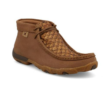 SALE Twisted X® Ladies' Fish Leather/Tan Chukka Driving Mocs