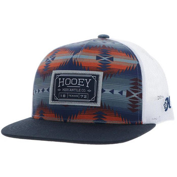Hooey® Navy/White Aztec with Rectangle Patch Cap Hooey® Navy/White Aztec with Rectangle Patch Cap