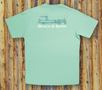 SALE Beach & Barn® Men's S/S Mint Tractor Pool T-Shirt