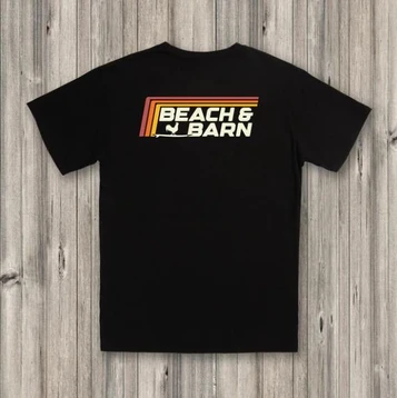 SALE Beach & Barn® Men's S/S Black All Wheel Drive T-Shirt