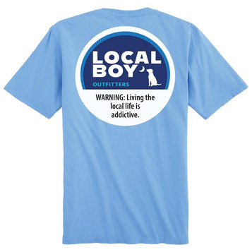 Local Boy® Men's S/S Washed Denim Peppermint T-Shirt Local Boy® Men's S/S Washed Denim Peppermint T-Shirt