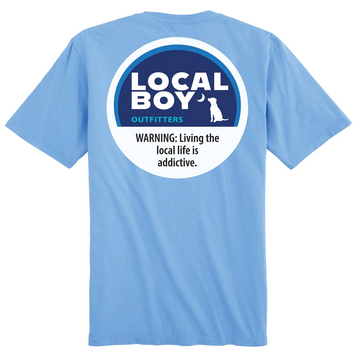 SALE Local Boy® Men's S/S Washed Denim Peppermint T-Shirt