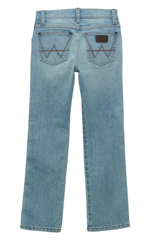 Wrangler Retro® Boys' Slim Straight Leg Jeans in Mendenhall