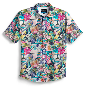 SALE Scales® Men's S/S Tourist Peak Button Shirt