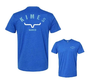 SALE Kimes Ranch® Men's S/S Marine Blue Cut Through Logo T-Shirt