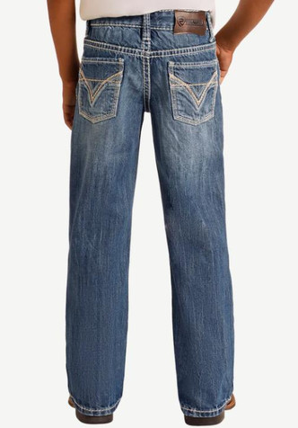 Rock & Roll® Boys' Medium Wash BB Gun Royal Regular Fit Bootcut Jean Rock & Roll® Boys' Medium Wash BB Gun Royal Regular Fit Bootcut Jean