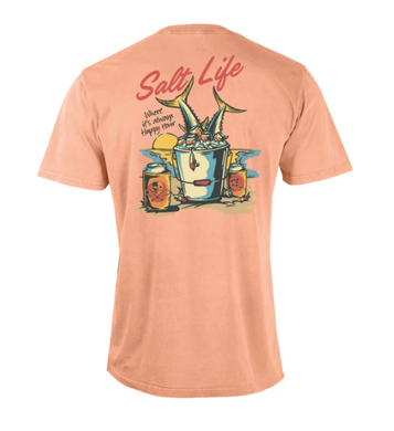 SALE Salt Life® Men's S/S Grapefruit Kick Back Beach T-Shirt