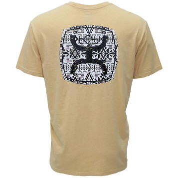 Hooey® Men's S/S Tan Zenith Aztec Logo T-Shirt