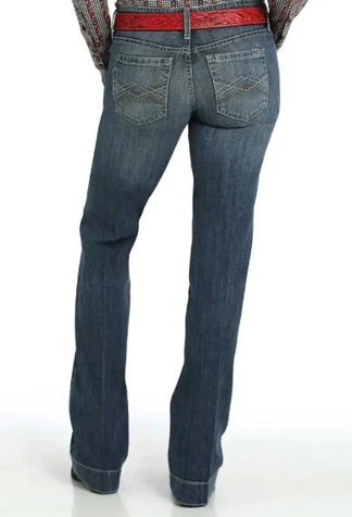 SALE Cruel Denim® Ladies' Jayley MR Medium Stone Trouser Jeans