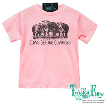 The Twisted Filly® Toddler S/S Cows Before Cowboys T-Shirt The Twisted Filly® Toddler S/S Cows Before Cowboys T-Shirt