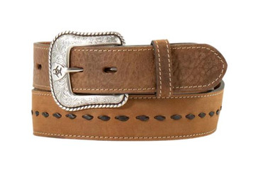 Ariat® Men's Brown Crazy Horse Bucklaced Belt
