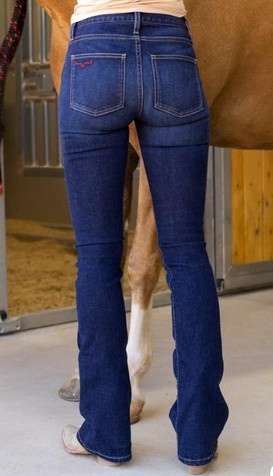 Kimes Ranch® Ladies' Chloe MR Boot Cut Dark Denim Jeans
