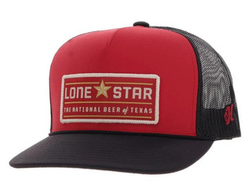 Hooey® Red/Black Lone Star Trucker Cap