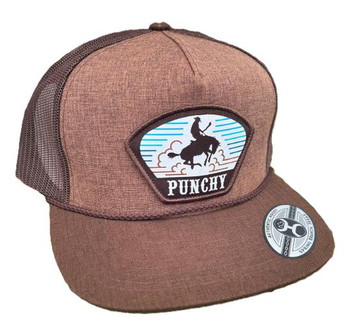 Hooey® Brown Punchy Patch Flat Bill Cap