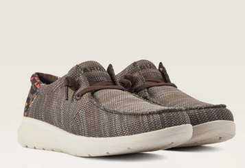 Ariat® Men's Brown/Red Aztec Stretch Lace Hilo Casual Shoes