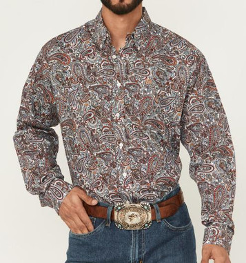 SALE Cinch® Men's L/S Multi-Color Paisley Button Shirt