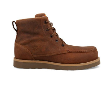 Twisted X® Men's Brown 6" Work Wedge Sole Boots Twisted X® Men's Brown 6" Work Wedge Sole Boots
