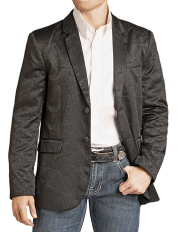 Rock & Roll Denim® Men's Black Paisley Jacquard Sports Coat Rock & Roll Denim® Men's Black Paisley Jacquard Sports Coat