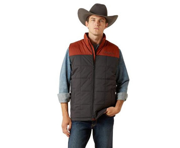 Ariat® Men's Crius Smoked Paprika & Phantom Insulated Vest Ariat® Men's Crius Smoked Paprika & Phantom Insulated Vest