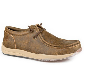 Roper® Men's Vintage Tan Leather Casual Shoes