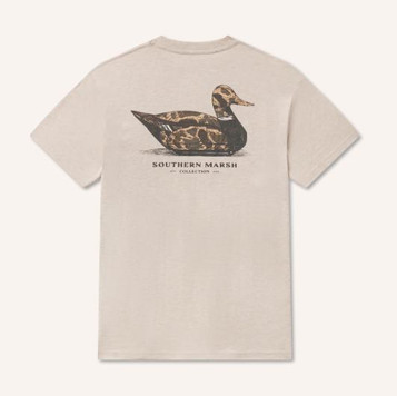 Southern Marsh® Boys' S/S Washed Oatmeal Vintage Camo Duck Decoy T-Shirt