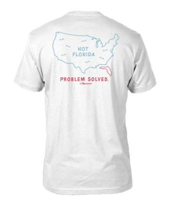 FloGrown® Men's S/S White Problem Solved T-Shirt FloGrown® Men's S/S White Problem Solved T-Shirt