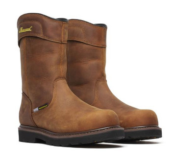 Thorogood® Men's Brown Jobsite Series WP 11″ Crazy Horse Comp Round Toe I-MET Work Boots