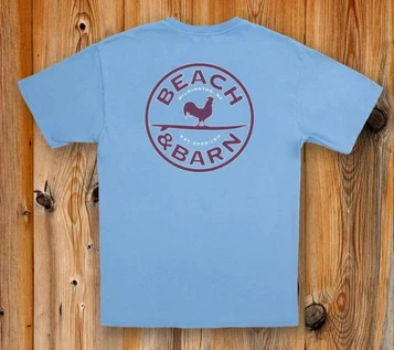 SALE Beach & Barn® Unisex S/S Azure Emblem T-Shirt
