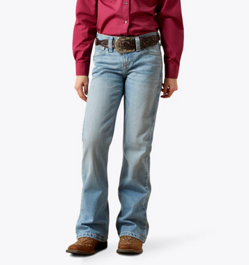 SALE Ariat® Girls' Aisha Light Wash Boot Cut Jeans
